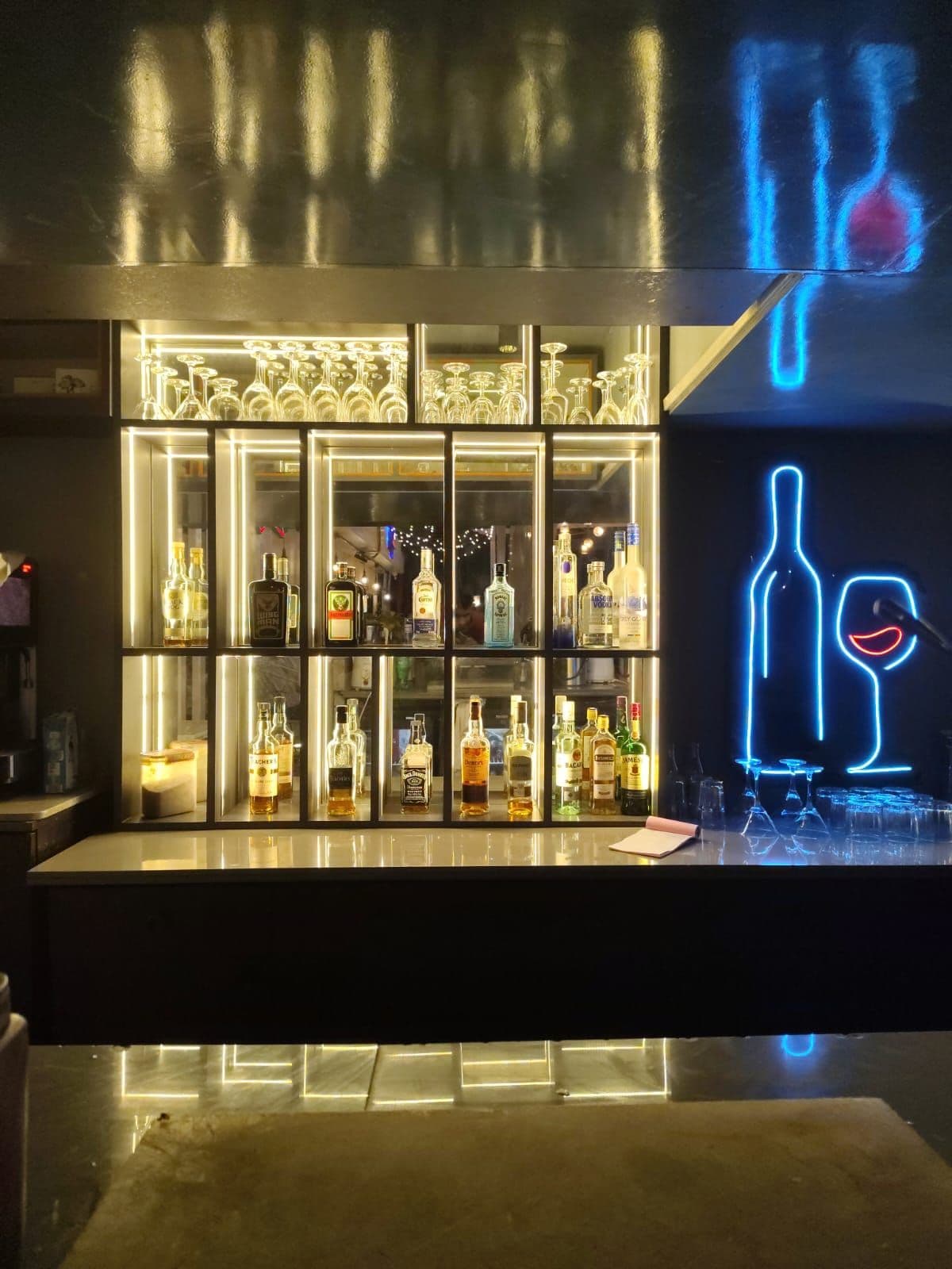 Neon Bar Area